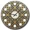 Designart 'Golden Luxury Metallic Geometrics Xx Mid-Century Modern Wall Clock